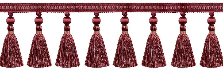 Hallis Antoinette Tassel Fringe Trimming Rouge