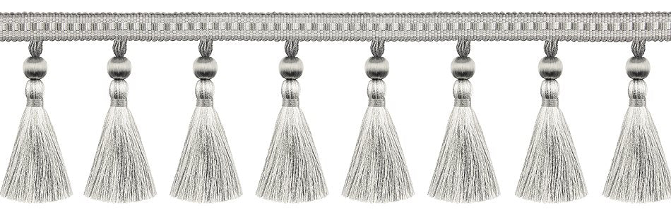 Hallis Antoinette Tassel Fringe Trimming Silver
