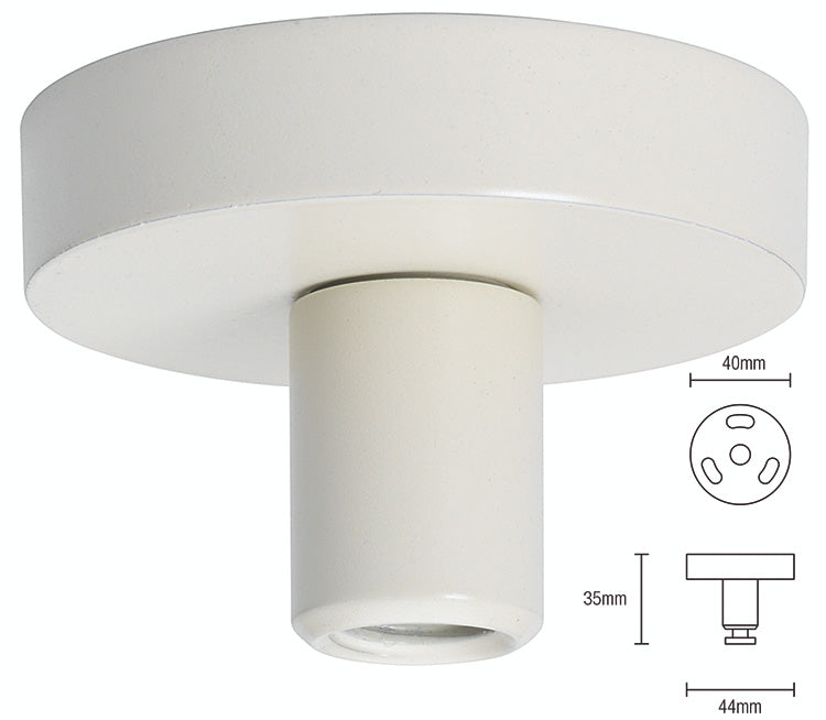 Silent Gliss Ceiling Fix Bracket 11668 Ecru