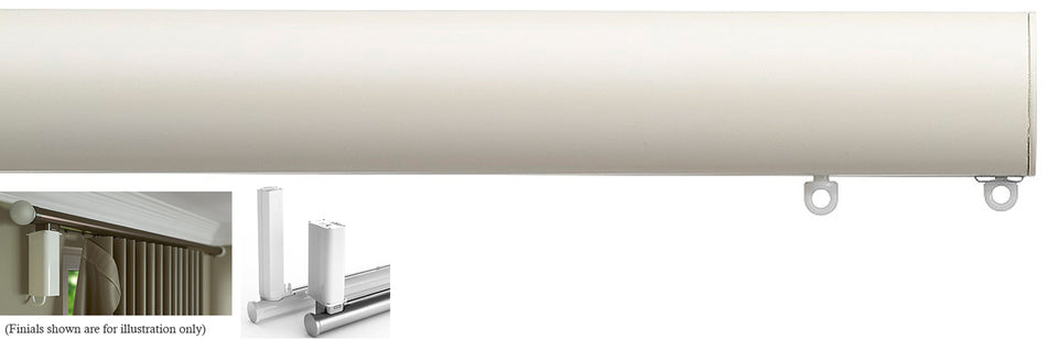 Silent Gliss Electric Metropole 50mm 7650 5190 Motor Ecru Flush Endcap