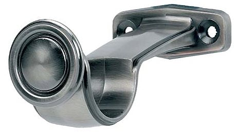 Galleria 50mm Pole Centre Support Bracket Brushed Silver