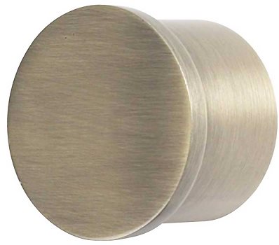 Galleria 50mm Curtain Pole End Cap Finials Burnished Brass