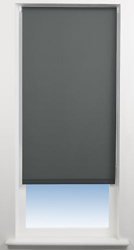 Universal Blackout Roller Blind, Charcoal