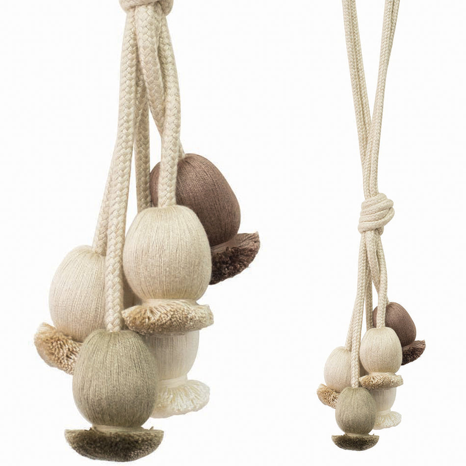Jones Cipolla Bobble Tieback, Almond