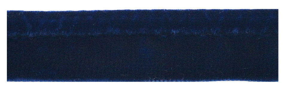 Jones Syon Velvet Lip Cord Trim, Navy