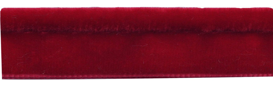Jones Syon Velvet Lip Cord Trim, Ruby