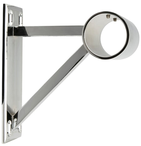 Neo Premium 35mm Eyelet Bay Window Pole Chrome Clear Glass Ball