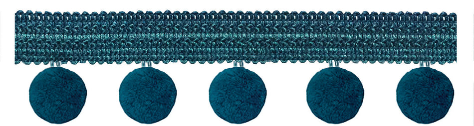 Jones Principal Pom Pom Fringe, Teal