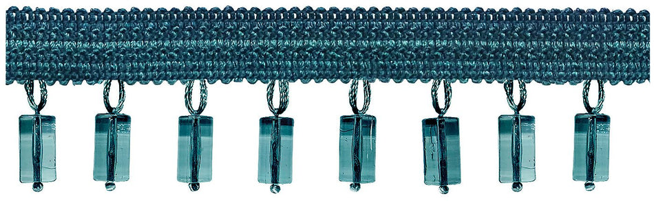Jones Principal Beaded Fringe, Teal