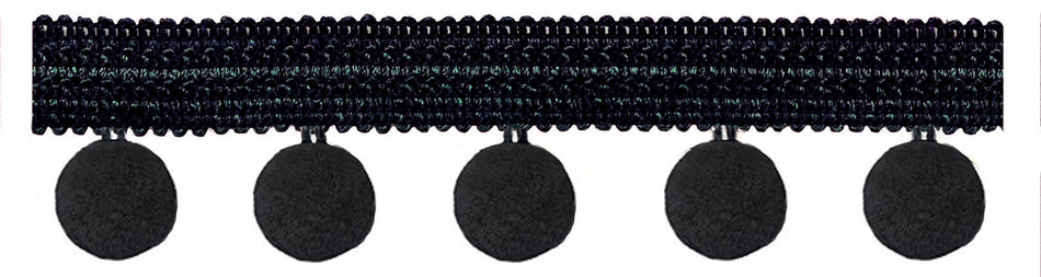 Jones Principal Pom Pom Fringe, Black