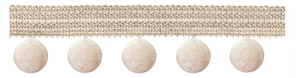 Jones Principal Pom Pom Fringe, Cream