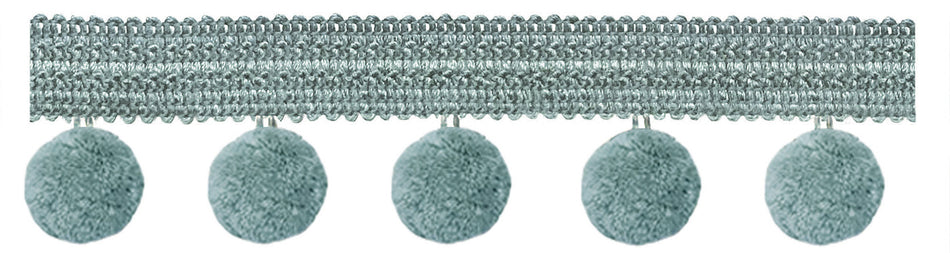 Jones Principal Pom Pom Fringe, Duck Egg