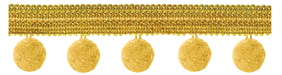 Jones Principal Pom Pom Fringe, Gold