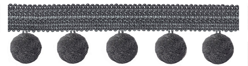 Jones Principal Pom Pom Fringe, Steel