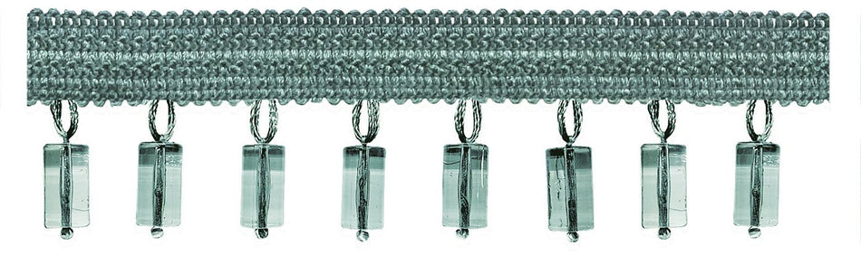 Jones Principal Beaded Fringe, Duck Egg