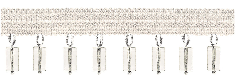 Jones Principal Beaded Fringe, White