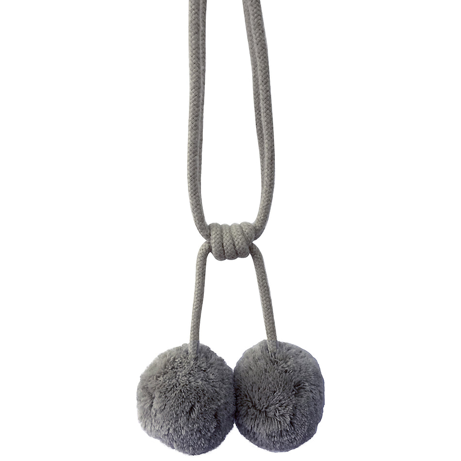 Jones Hygge Pom Pom Tieback, Silver
