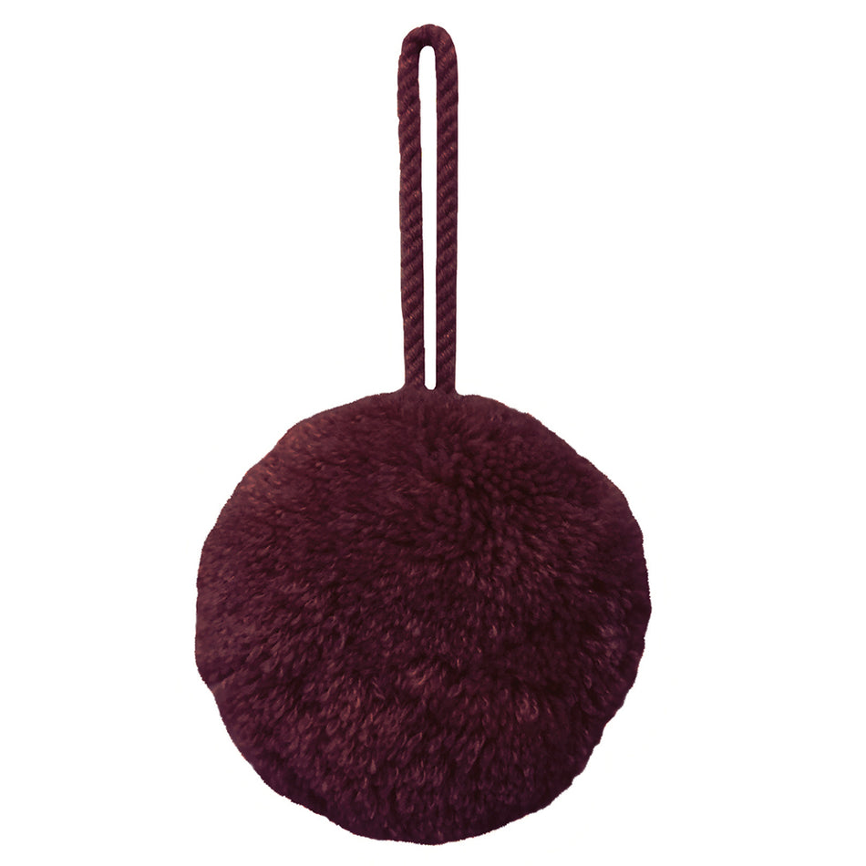 Jones Hygge Pom Pom Key Tassel, Raisin