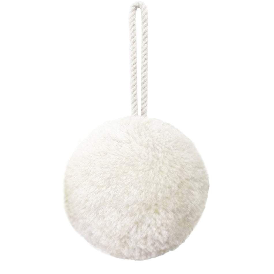 Jones Hygge Pom Pom Key Tassel, Cream