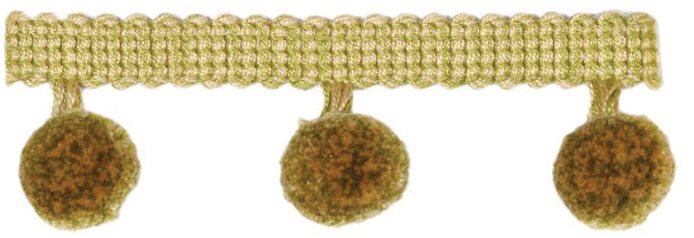 Troynorth Pom Pom Trim, 4cm, Ivy