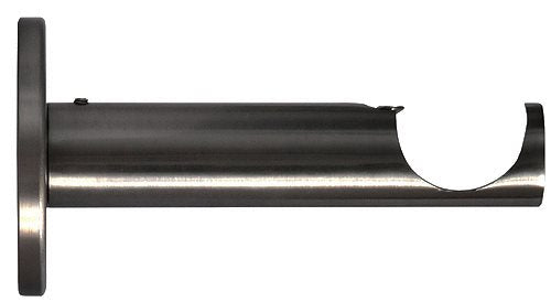 Renaissance Contemporary 35mm Metal Curtain Pole Bracket Black Nickel