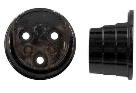 Renaissance 35mm Metal Curtain Pole Recess Bracket Matt Black
