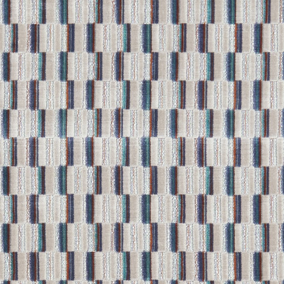Clarke & Clarke Kaleidoscope Cubis Kingfisher