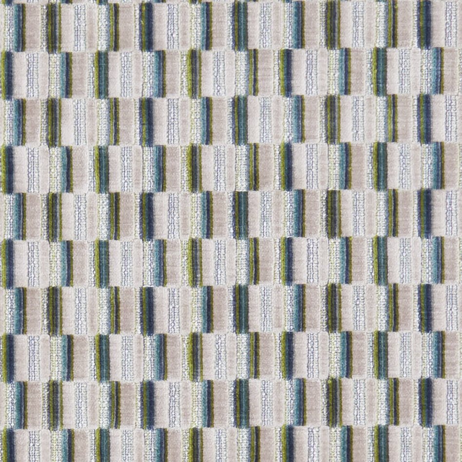 Clarke & Clarke Kaleidoscope Cubis Peacock