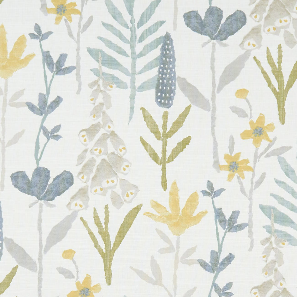 Studio G Roof Garden, Bellflower, Chambray/Honey Fabric