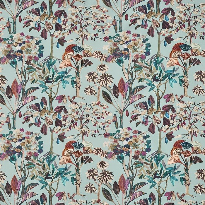 Prestigious South Pacific Lagoon Waterfall Fabric