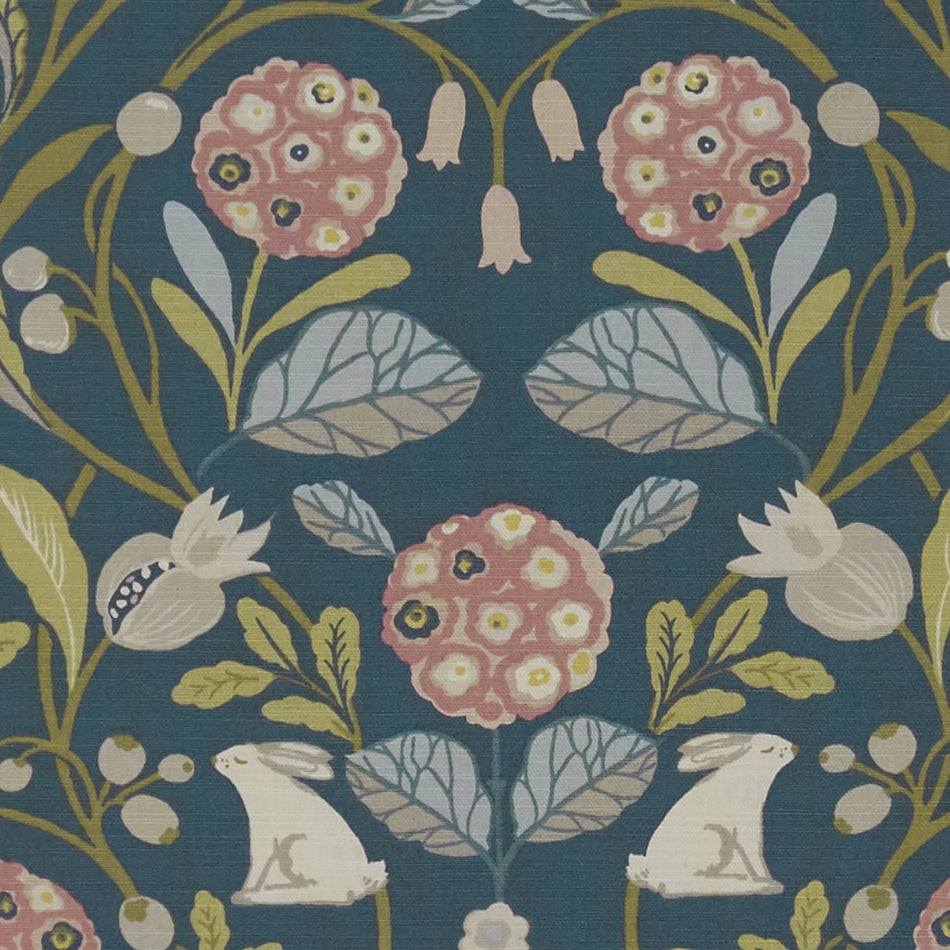 Studio G Sherwood, Forester Teal/Blush Fabric