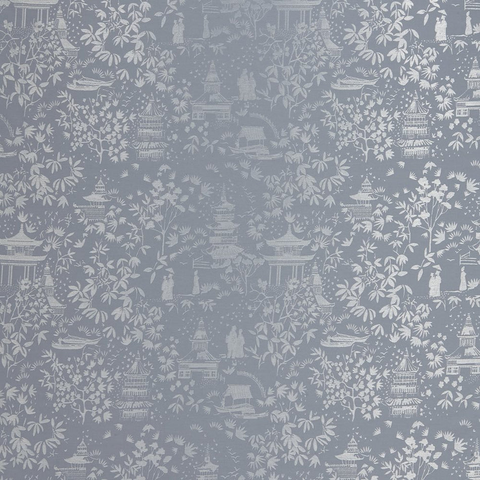 Iliv Orientalis Chinoiserie Delft Fabric
