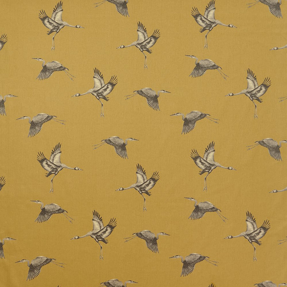 Iliv Orientalis Cranes Gilt Fabric