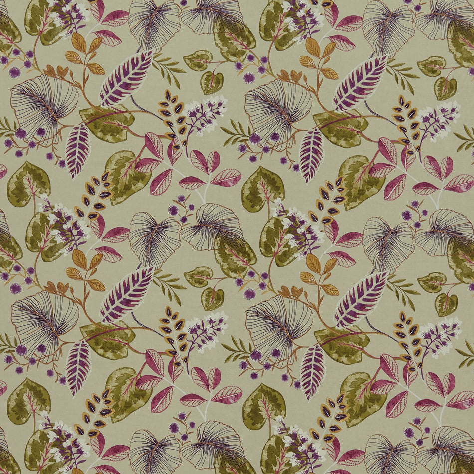 Iliv Rainforest Fandango Cranberry Fabric