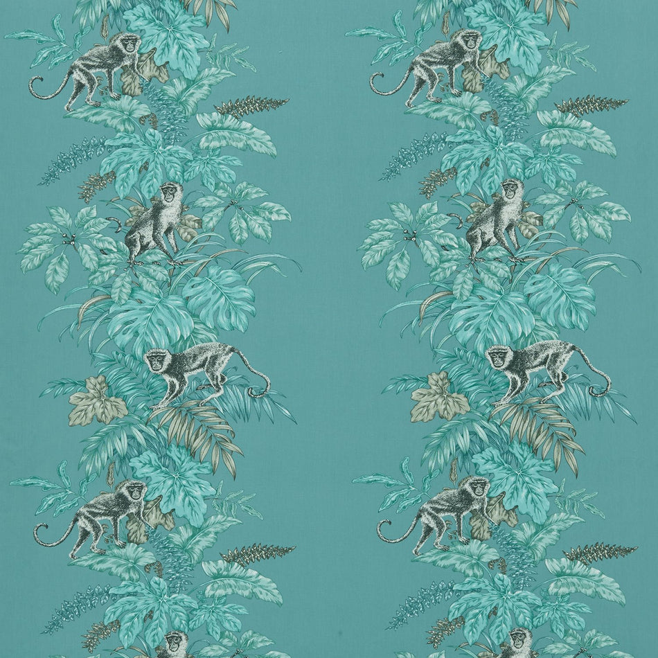 Iliv Rainforest Monkeying Around Lagoon Fabric