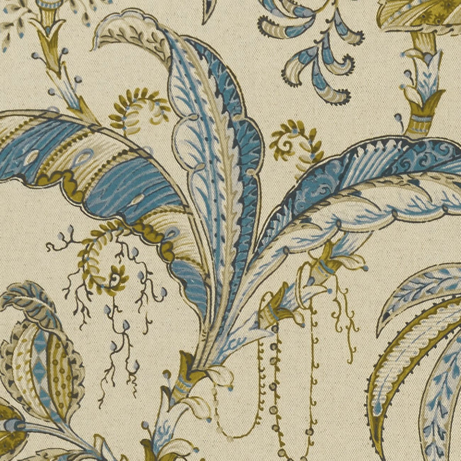 Clarke & Clarke Eden Ophelia Teal_Spice Fabric