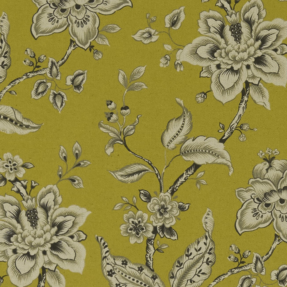 Clarke & Clarke Eden Palampore Chartreuse Fabric