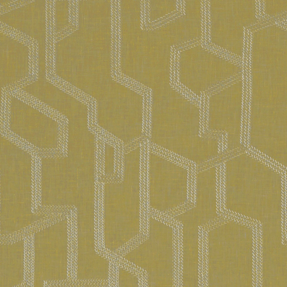 Clarke & Clarke Exotica Labyrinth Citron Fabric