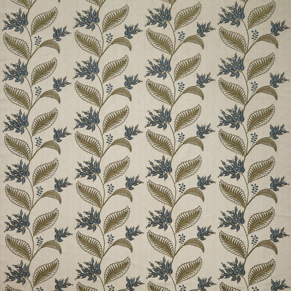 Iliv Arts and Crafts Berry Vine Indigo Fabric