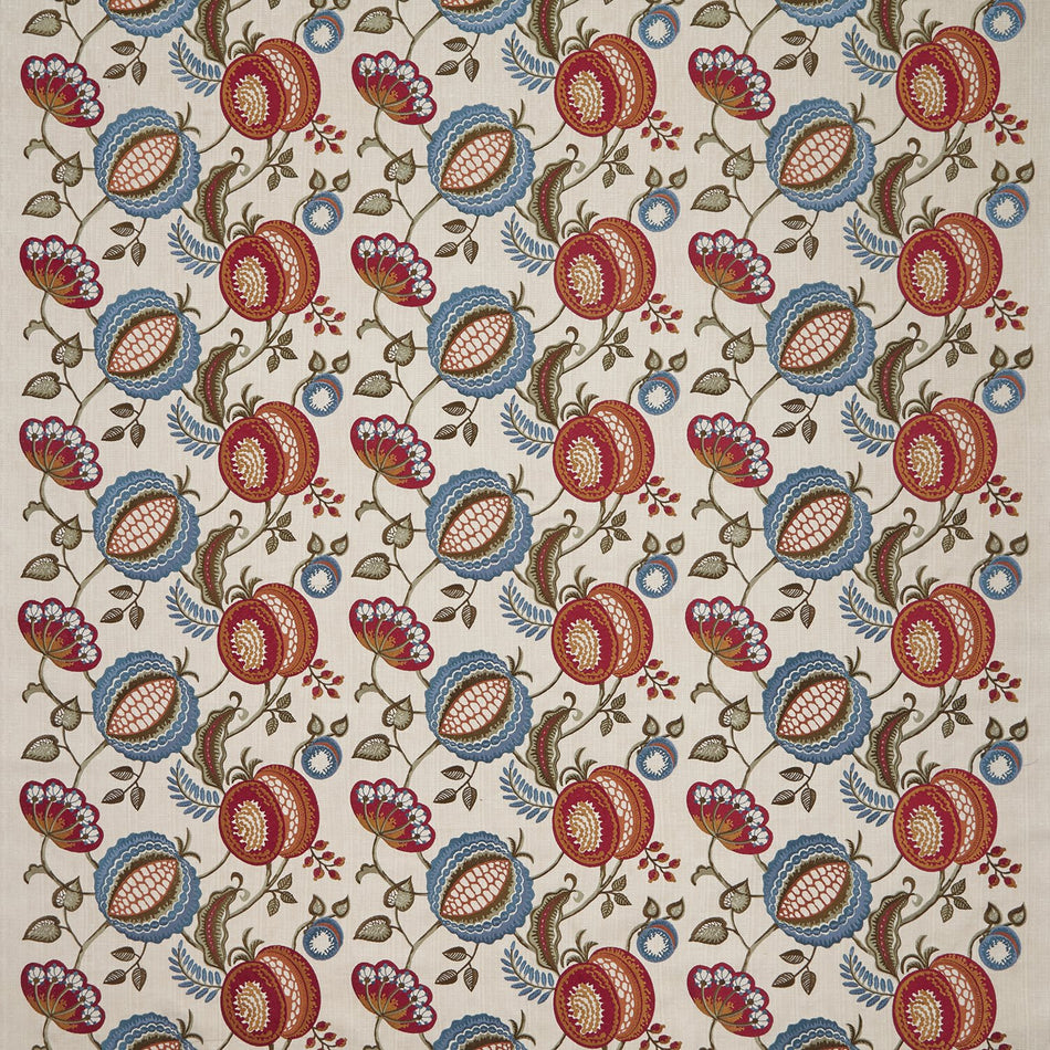 Iliv Arts and Crafts Figs and Strawberrys Indigo Fabric
