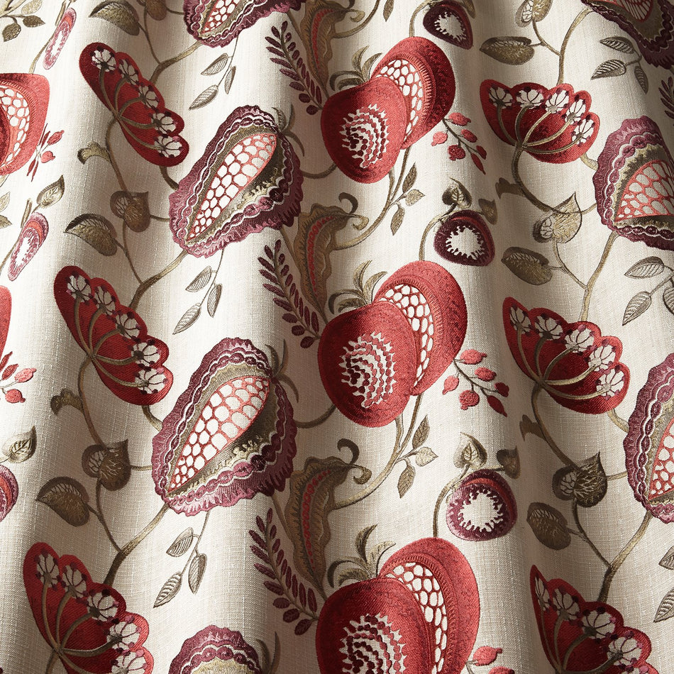 Iliv Arts and Crafts Figs and Strawberrys Ruby Fabric