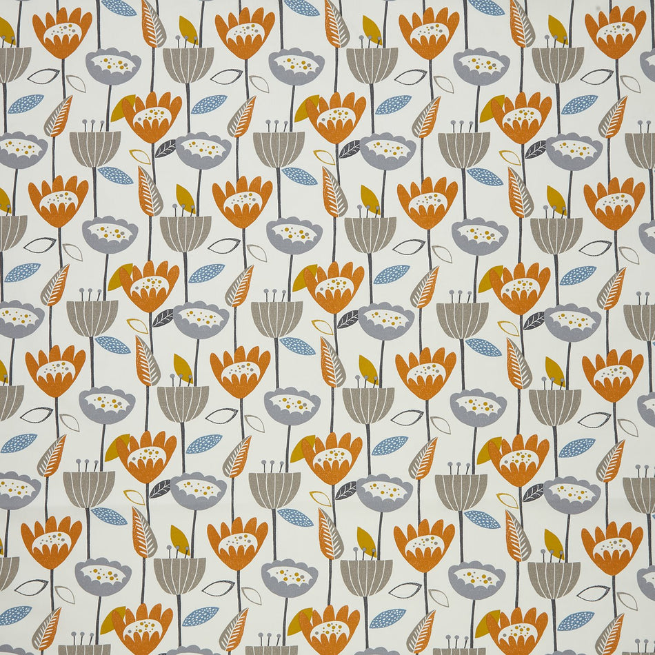 Iliv Nordic Flower Power Tangerine Fabric