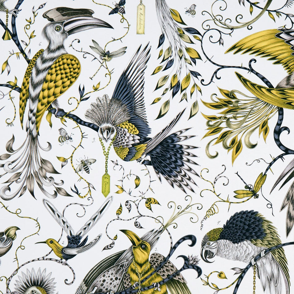 Clarke & Clarke Animalia Audubon Gold Fabric