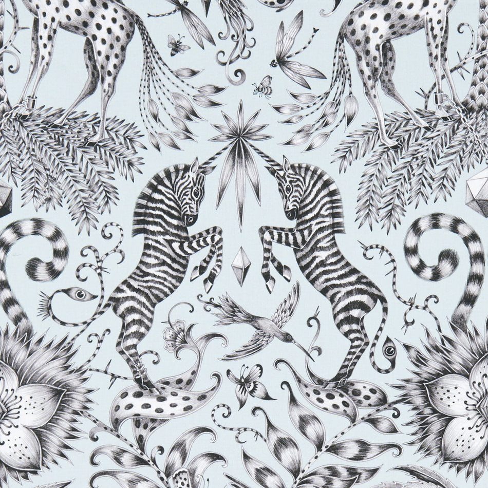 Clarke & Clarke Animalia Kruger Eggshell Fabric