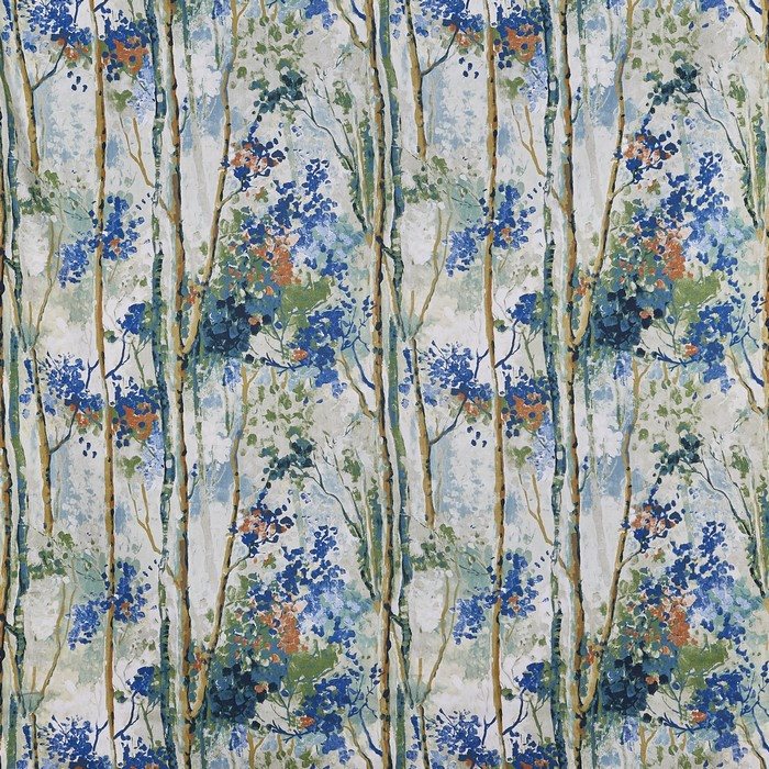 Prestigious Seasons Silver Birch Sapphire Fabric