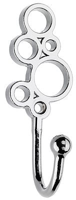 Swish Decorative Curtain Tieback Hook, Circle, Chrome