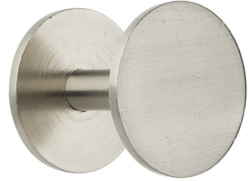 Swish Contemporary Curtain Tieback Hook, Cylinder, Satin Steel