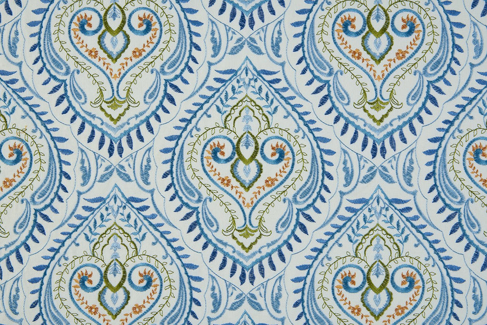 Beaumont Textiles Marrakech Arabesque Teal Fabric
