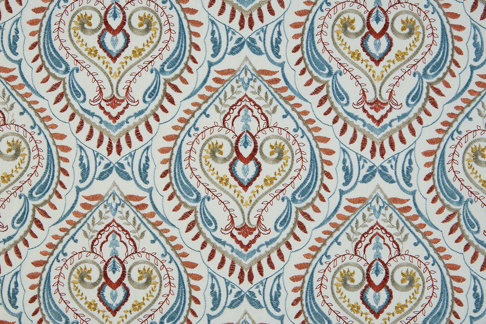 Beaumont Textiles Marrakech Arabesque Burnt Orange Fabric