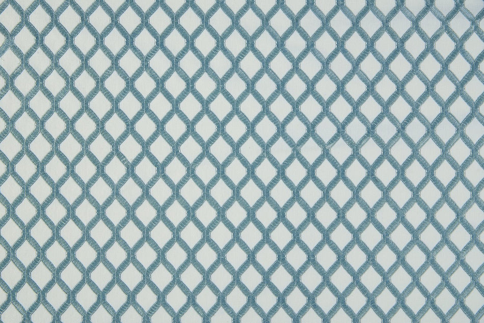 Beaumont Textiles Marrakech Mosaic Duck Egg Fabric